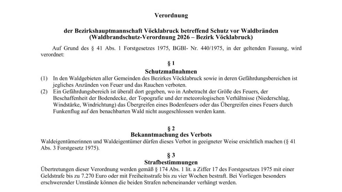 Waldbrandschutzverordnung